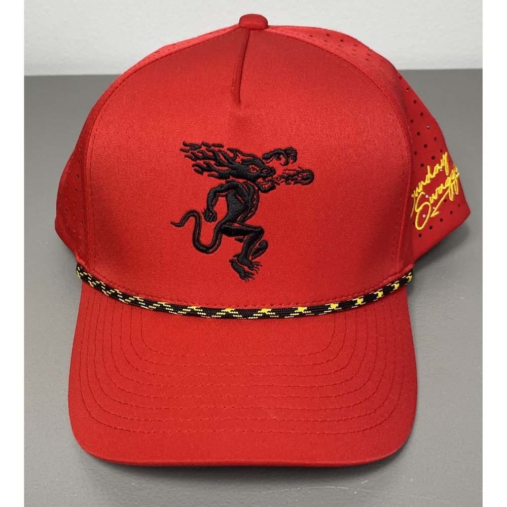 Sunday Swagger Limited Edition Fireball Whisky Snapback Golf Hat Adjustable